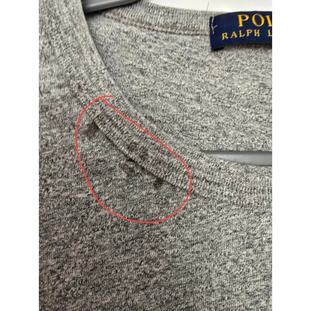 Vintage Polo Ralph Lauren Mens XL‎ TALL Grey Boxing Glove NY 711 Graphic T Shirt